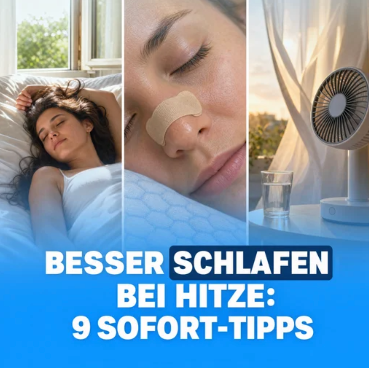 Schlafen bei Hitze: 9 Sofort-Tipps für kühle Nächte