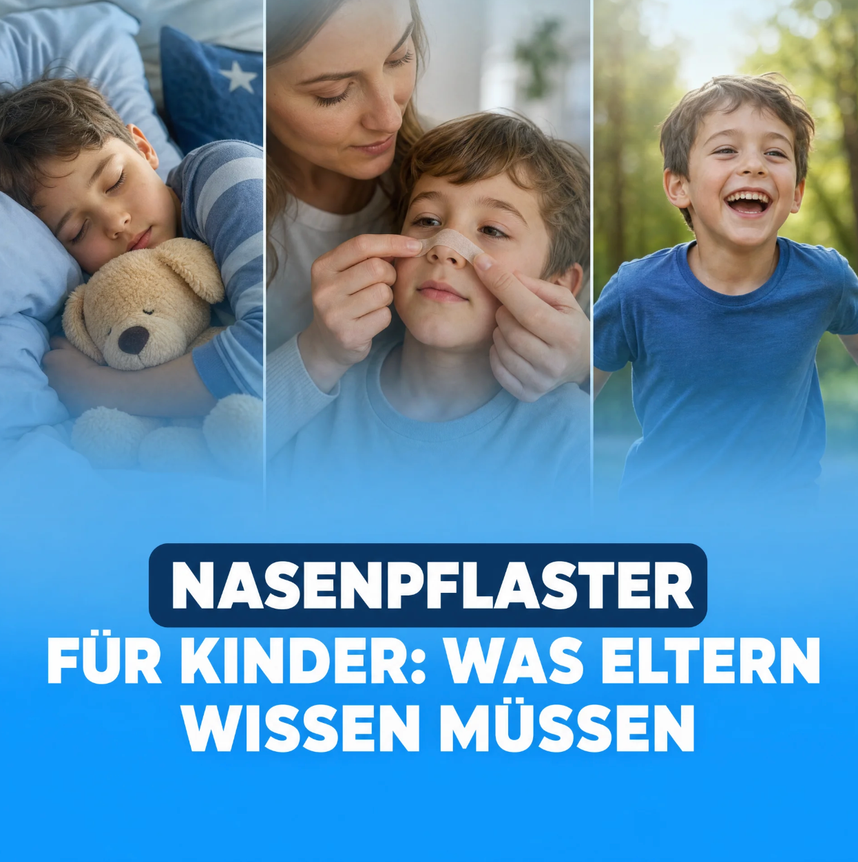 Nasenpflaster für Kinder: Ab wann, wie sicher