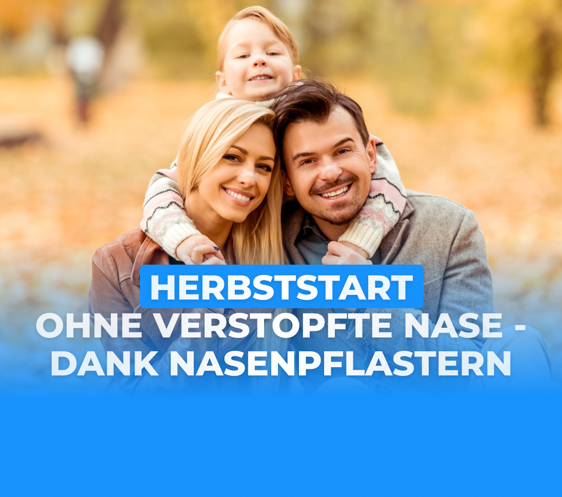 Herbststart ohne verstopfte Nase: Wie das Nasenpflaster durch Pollenwechsel & Erkältungszeit hilft