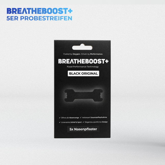BREATHEBOOST+ BLACK ORIGINAL PROBESTREIFEN