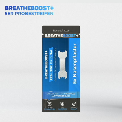 BREATHEBOOST+ FEMININE ORIGINAL (kleine Nase) PROBESTREIFEN
