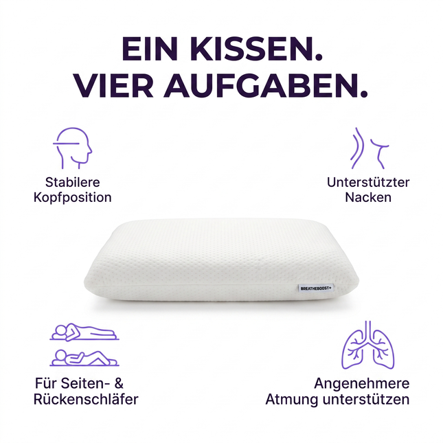 BREATHEBOOST+ SLEEP PILLOW PRO