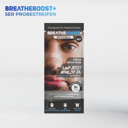 BREATHEBOOST+ INVISIBLE PROBESTREIFEN