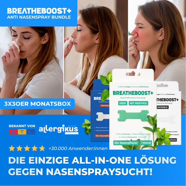 BREATHEBOOST+ ANTI-NASENSPRAY BUNDLE