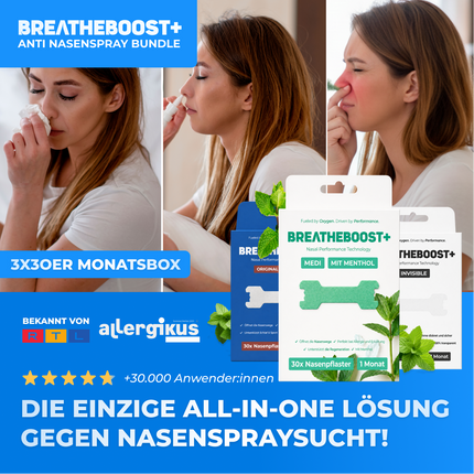 BREATHEBOOST+ ANTI-NASENSPRAY BUNDLE