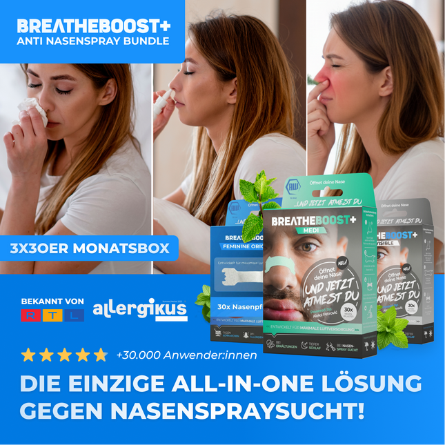 BREATHEBOOST+ ANTI-NASENSPRAY BUNDLE